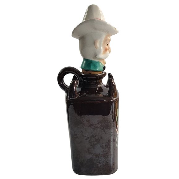 Vintage Redware Decanter Lipper & Mann Japan Never Drink Water Bourbon - Picture 4 of 12